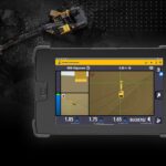 Trimble machine control systems grade control earthworks tablet